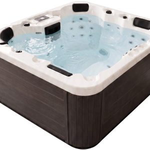 СПА-басейн Aquajoy Como (190х160х82 см), Сріблясто-білий мармур