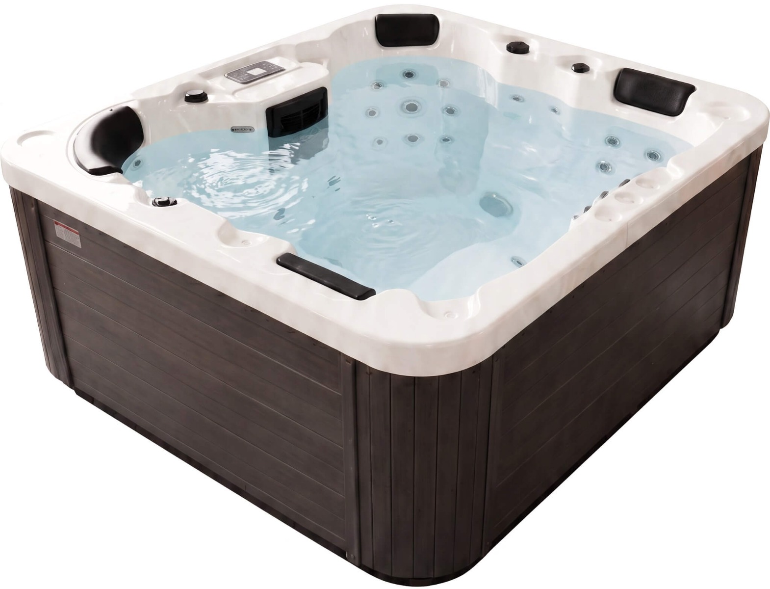 СПА-басейн Aquajoy Como (190х160х82 см), Сріблясто-білий мармур 1 СПА-басейн Aquajoy Como (190х160х82 см), Сріблясто-білий мармур