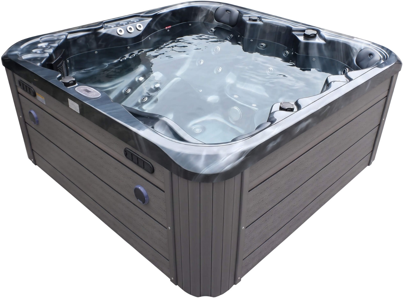 СПА-басейн Aquajoy Riviera (200х200х90 см), темний опал, з динаміками та LED-підсвічуванням 1 СПА-басейн Aquajoy Riviera (200х200х90 см), темний опал, з динаміками та LED-підсвічуванням