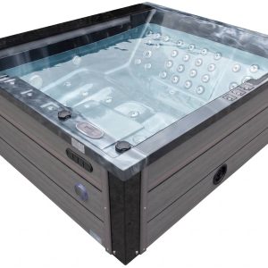 СПА-басейн Aquajoy Venice (215х190х70 см), темний опал, з динаміками та LED-підсвічуванням