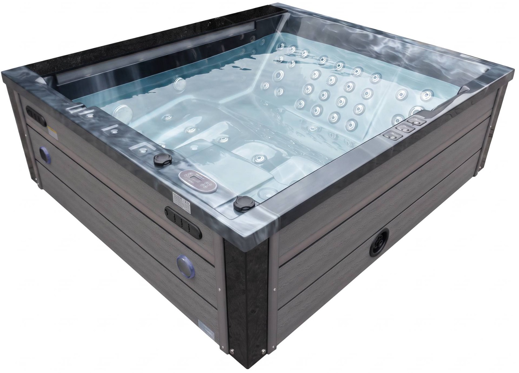 СПА-басейн Aquajoy Venice (215х190х70 см), темний опал, з динаміками та LED-підсвічуванням 1 СПА-басейн Aquajoy Venice (215х190х70 см), темний опал, з динаміками та LED-підсвічуванням