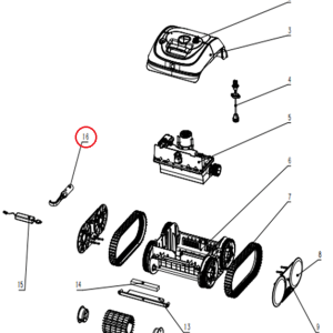 Гачок для виймання робота-пилососа Wybotics C1 (B.3172.08.001)