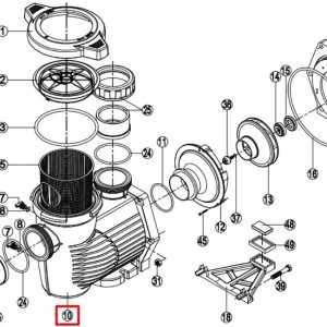 Корпус насоса Hayward KPR HCP3600 (500100100023)
