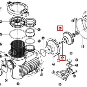 Комплект болтів Hayward KPR HCP3600 (500100190002)