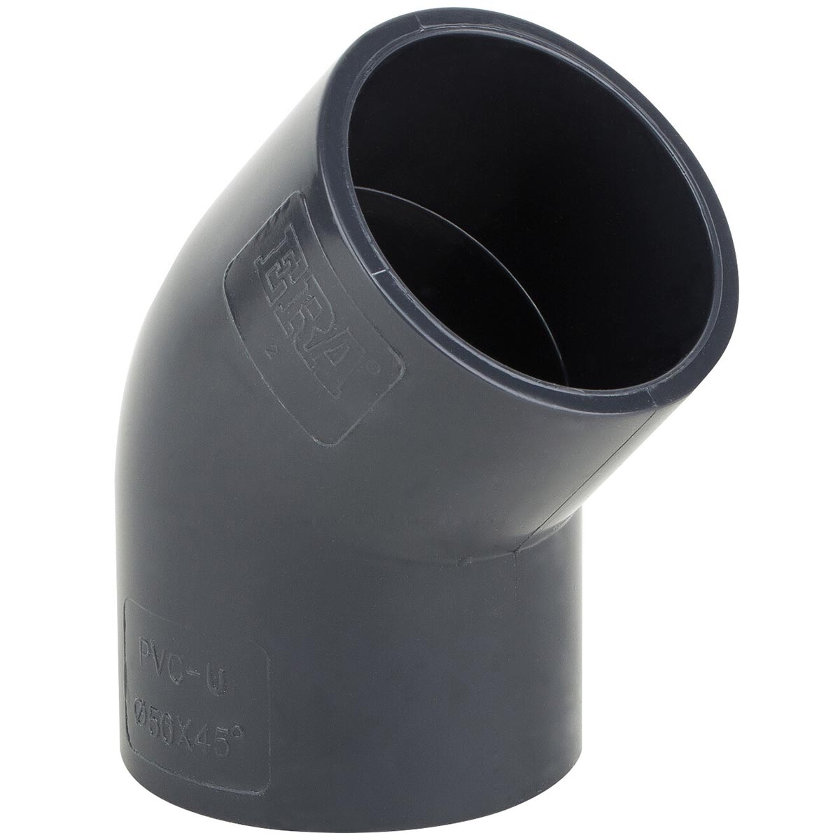 Коліно ПВХ Era USE0175 45°, d75 мм 1 Коліно ПВХ Era USE01315 45°, d315 мм
