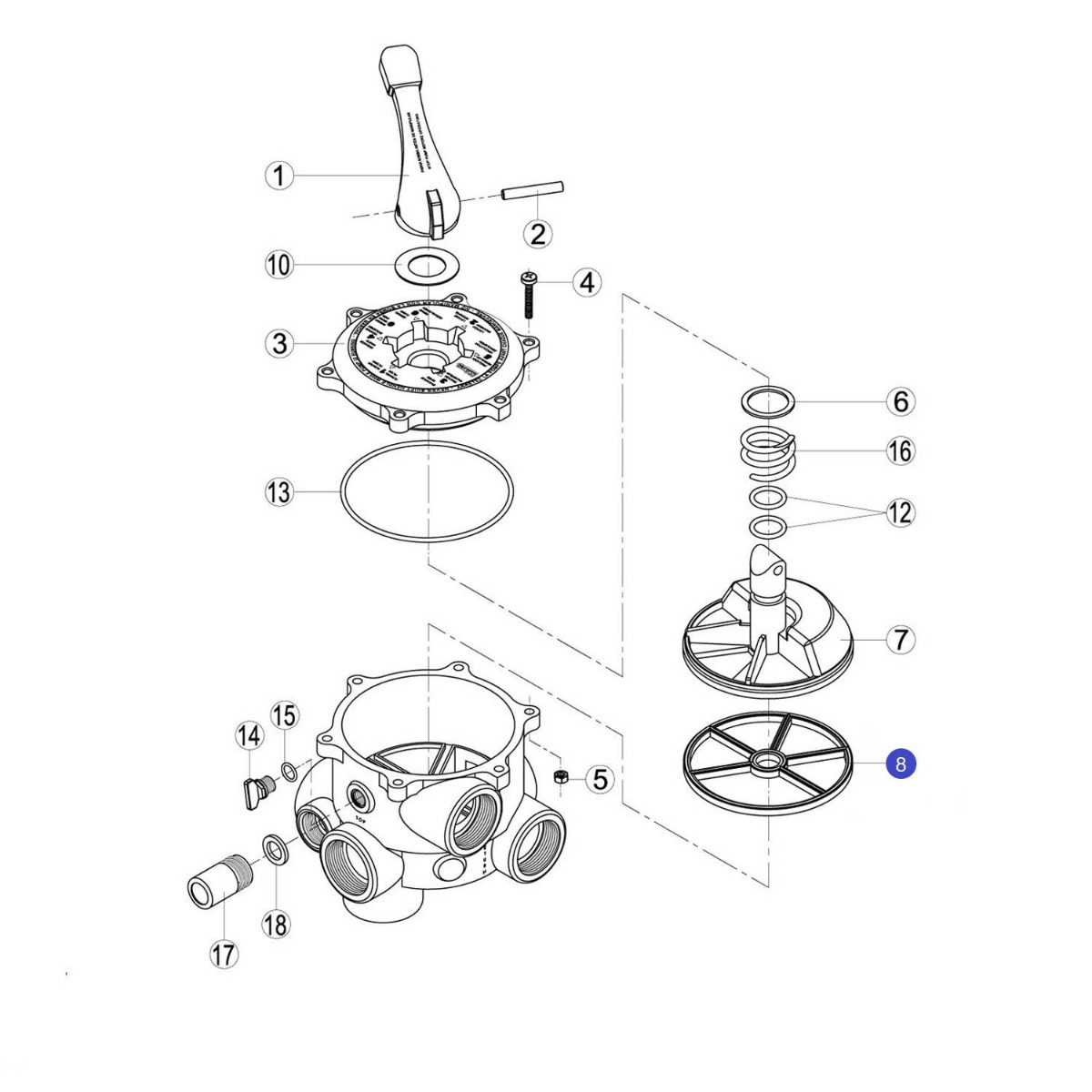 Спайдер Kripsol 1 1/2" RVS008.A/ R1210080.0 2 Спайдер Kripsol 2" RVS208.A/ R1210085.0