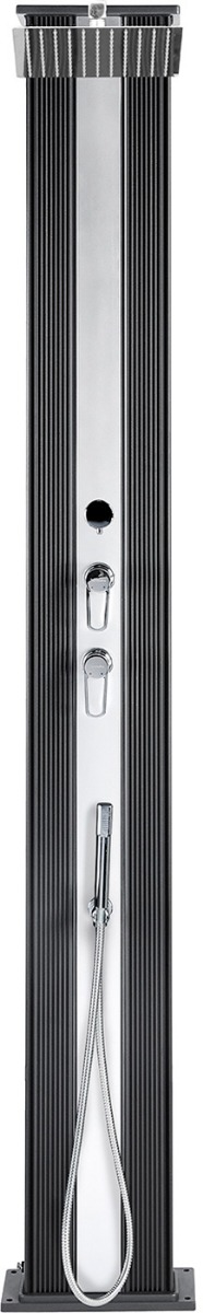 Душ сонячний Aquaviva Hybride Dada Straight алюмінієвий з мийкою для ніг, антрацит DS-D463NX, 40 л, уцінка 2 Душ сонячний Aquaviva Hybride Dada Straight алюмінієвий з мийкою для ніг, антрацит DS-D463NX, 40 л, уцінка