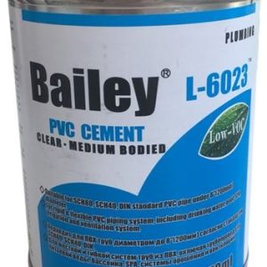 Клей для труб ПВХ Bailey L-6023 473 мл, прозорий