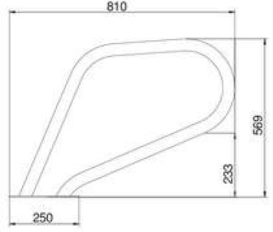Поручень Flexinox 87166013 для римських сходів FX-03 SPA (810 мм, фланець, AISI-316L) 2 Поручень Flexinox 87166013 для римських сходів FX-03 SPA (810 мм, фланець, AISI-316L)