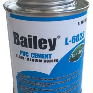 Клей для труб ПВХ Bailey L-6023 237 мл, прозорий