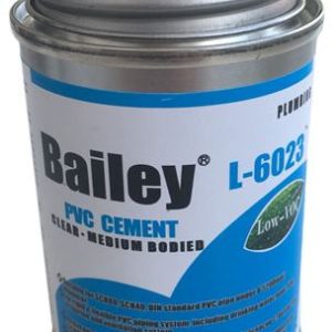 Клей для труб ПВХ Bailey L-6023 118 мл, прозорий