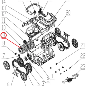 Комплект роликів до пилососа Wybotics WY200, (Roller kit №9/WY200)