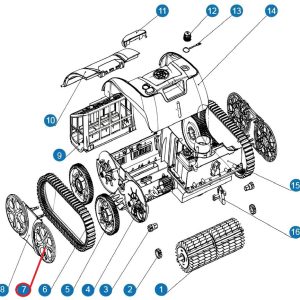 Ковпаки на колеса до пилососа Cyclone C1 Pro (S.WY3312Pro.25.005)