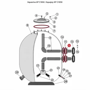 Бурт під фланець для фільтра Aquaviva AP C1050