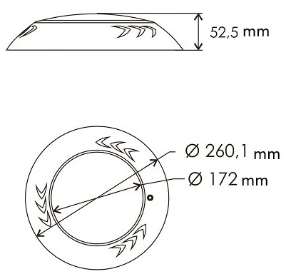 Прожектор світлодіодний Aquajoy Graphite 003 546LED 33 Вт RGB, із закладною 2 Прожектор світлодіодний Aquajoy Graphite 003 546LED 33 Вт RGB, із закладною