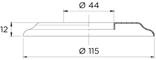 Декоративний фланець для сходів Flexinox, AISI 316 (2 шт.) 2 Декоративний фланець для сходів Flexinox, AISI 316 (2 шт.)