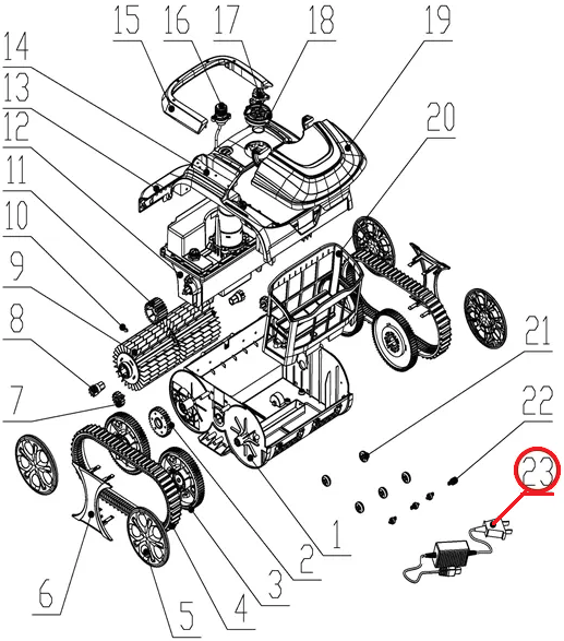 Зарядний пристрій до пилососа Wybotics WY200, (charger №23/WY200) 1 Зарядний пристрій до пилососа Wybotics WY200, (charger №23/WY200)