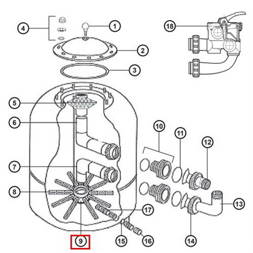 Дюзова коробка Hayward NCX12025 2 Дюзова коробка Hayward NCX12025