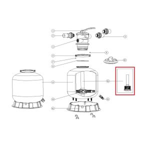 Дюзова коробка 89011607 в комплекті з трубою для Emaux P700