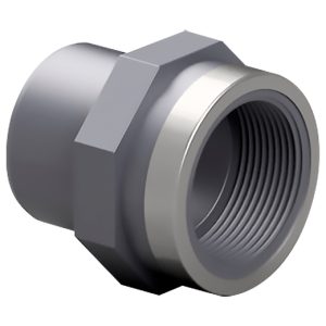 Адаптер-втулка ПВХ Effast RGRAFR040E з металевим кільцем, d40x1-1/4"