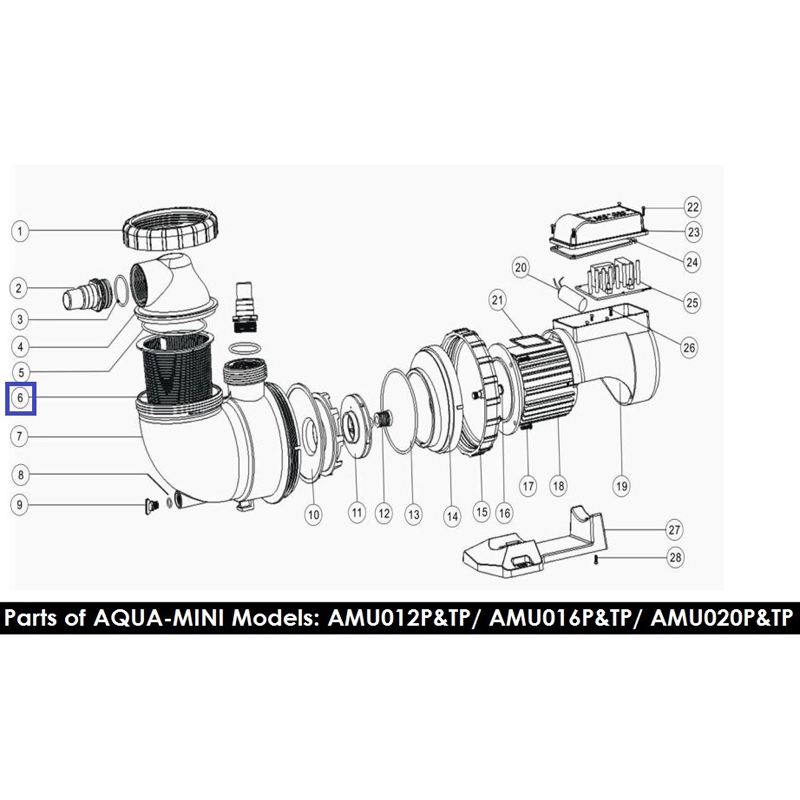 Кошик префільтра насоса Emaux AMU (1111104) 2 Кошик префільтра насоса Emaux AMU (1111104)