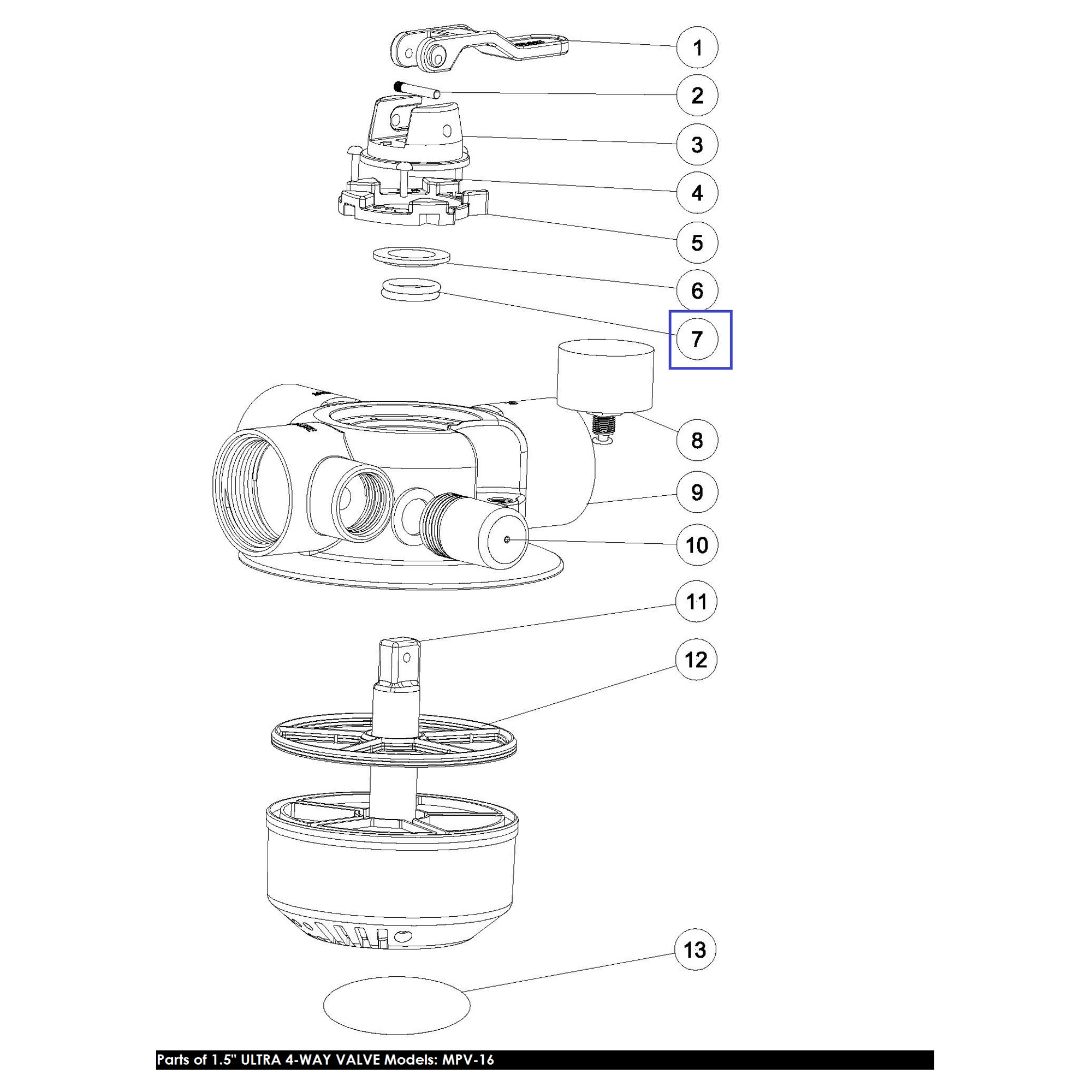 Ущільнююче кільце Emaux для ротора крана MPV16 2011095 2 Ущільнююче кільце Emaux для ротора крана MPV16 2011095