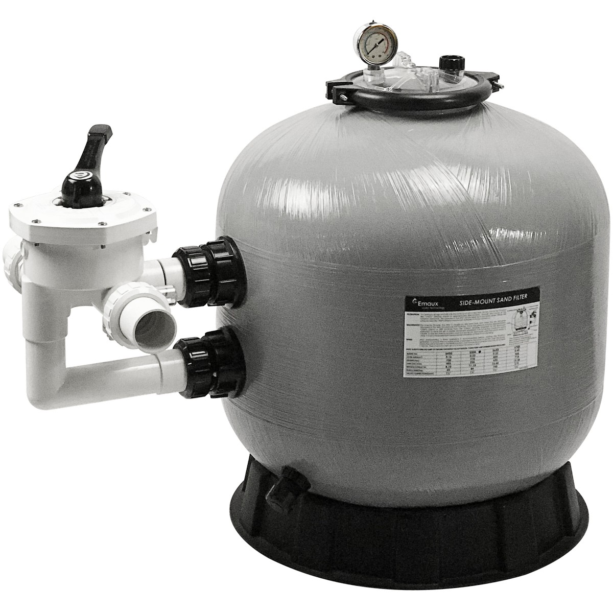 Пісочний фільтр Emaux S450 (8 м³/год, D455) 1 Пісочний фільтр Emaux S650 (15 м³/год, D635)