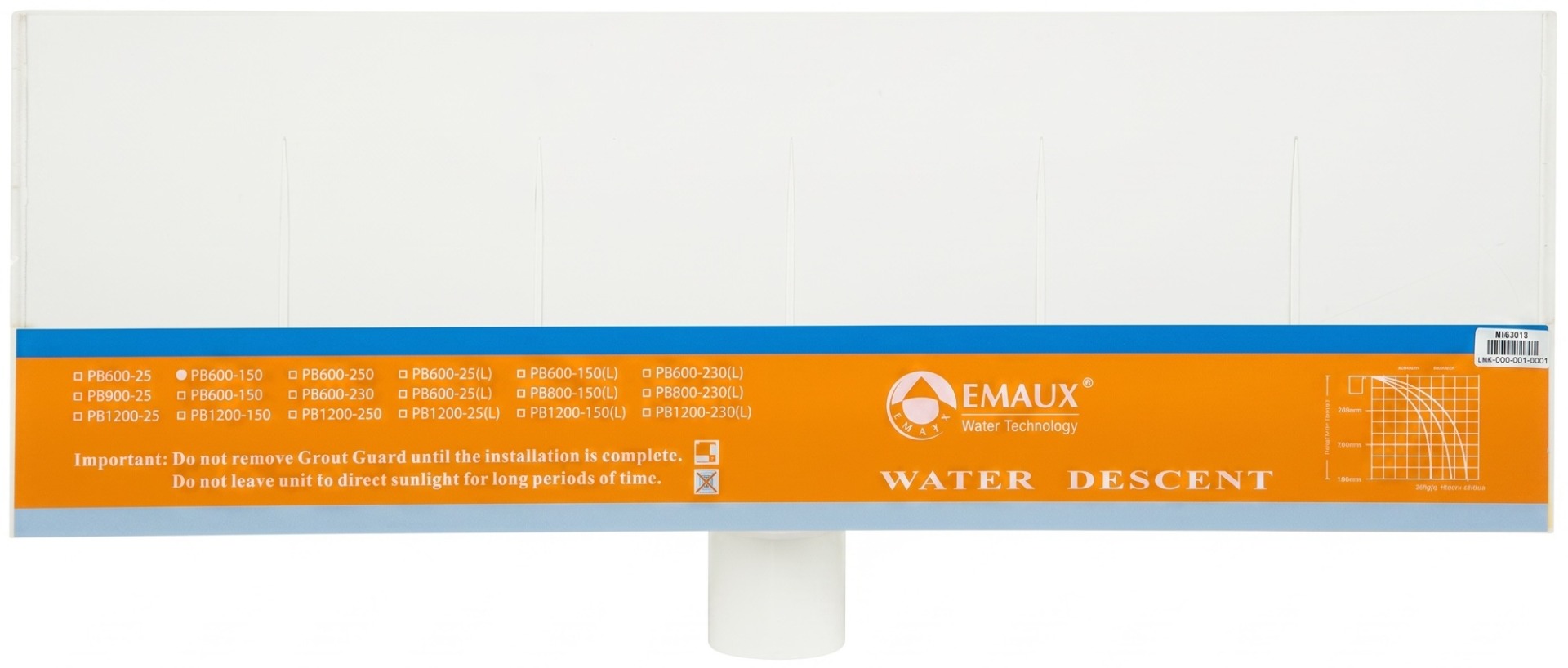 Стіновий водоспад Emaux PB 600-150 (L) (606х263х76 мм) 1 Стіновий водоспад Emaux PB 600-150 (L) (606х263х76 мм)