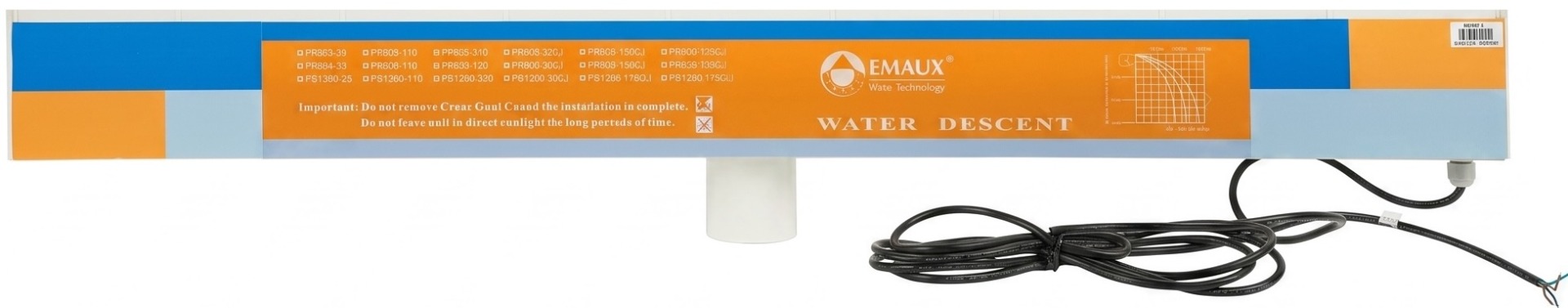 Стіновий водоспад Emaux PB 900-25 (L) (906х138х76 мм) 1 Стіновий водоспад Emaux PB 900-25 (L) (906х138х76 мм)