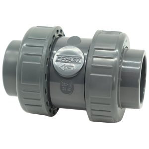 Зворотний клапан ПВХ Effast CDRCBD0630 кульовий, з ущільненням EPDM, d63