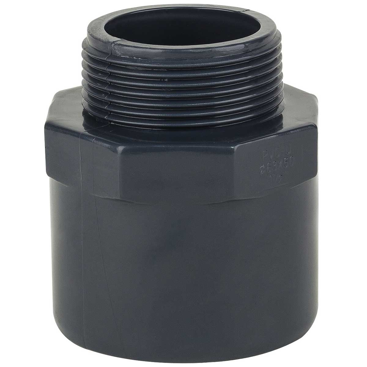 Муфта ПВХ Era USM00132/40 редукційна, із зовнішньою різьбою d32x40x1-1/4" 1 Муфта ПВХ Era USM00150/40 редукційна, із зовнішньою різьбою d50/40х1-1/4"