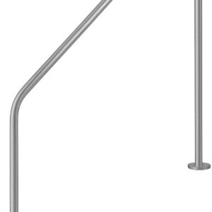 Поручень Flexinox 87162260 для римських сходів 2-BEND (1829 мм, фланець, AISI-316L)