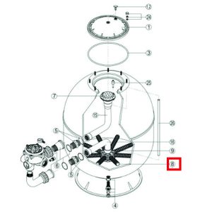 Сепаратор для фільтра Hayward PRO S360SLE (RRFI0008.03R500201150000)