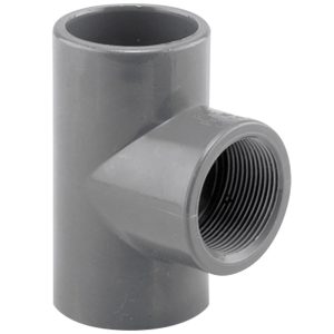 Трійник перехідний 90° ПВХ Hidroten 1002221, BP, d20 мм, 1/2"