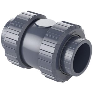 Зворотний клапан ПВХ Hidroten 1016059 пружинний, з ущільненням EPDM, d90-110 мм