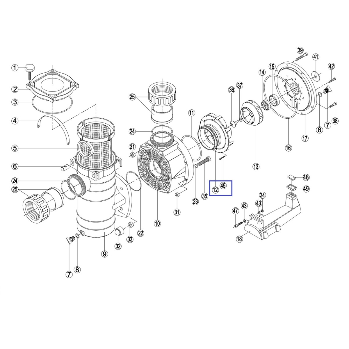 Дифузор KAN/KT 500/600/750 - RPUM0012.06R/RBH0006.05R BCP500-750 Fiberpool/Kripsol 2 Дифузор KAN/KT 500/600/750 - RPUM0012.06R/RBH0006.05R BCP500-750 Fiberpool/Kripsol