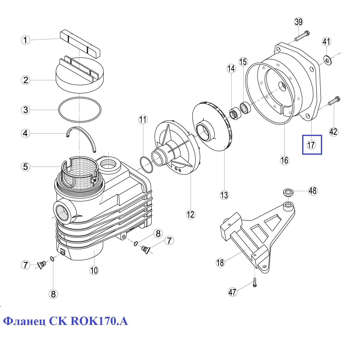 Фланець CK ROK170.A 2 Фланець CK ROK170.A