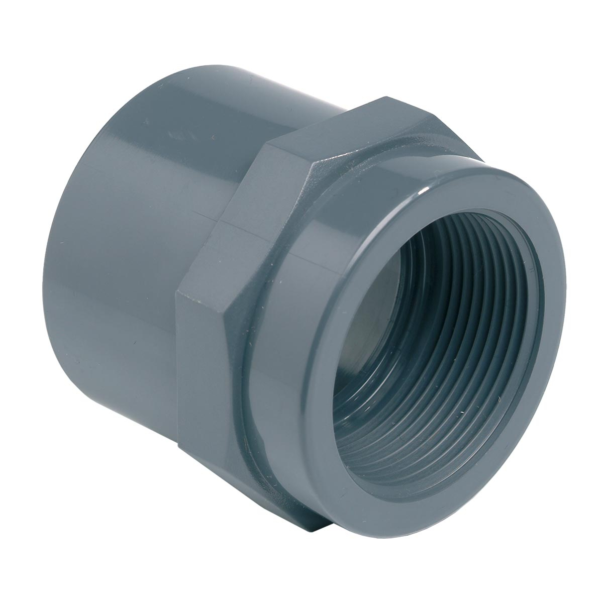 Муфта ПВХ Effast RGRMAG032D перехідна з внутрішньою різьбою, d32x1" 1 Муфта ПВХ Effast RGRMAG125M перехідна з внутрішньою різьбою, d125x5"