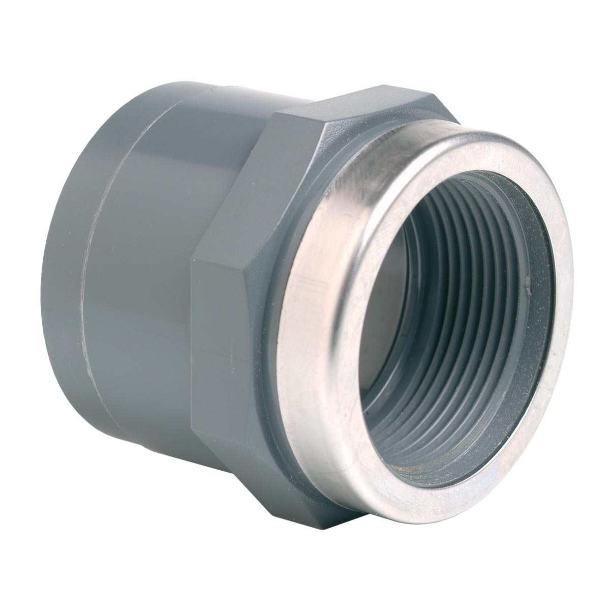 Муфта ПВХ Effast RGRMAR040E перехідна, з металічним кільцем d40x1-1/4" 1 Муфта ПВХ Effast RGRMAR040E перехідна, з металічним кільцем d40x1-1/4"