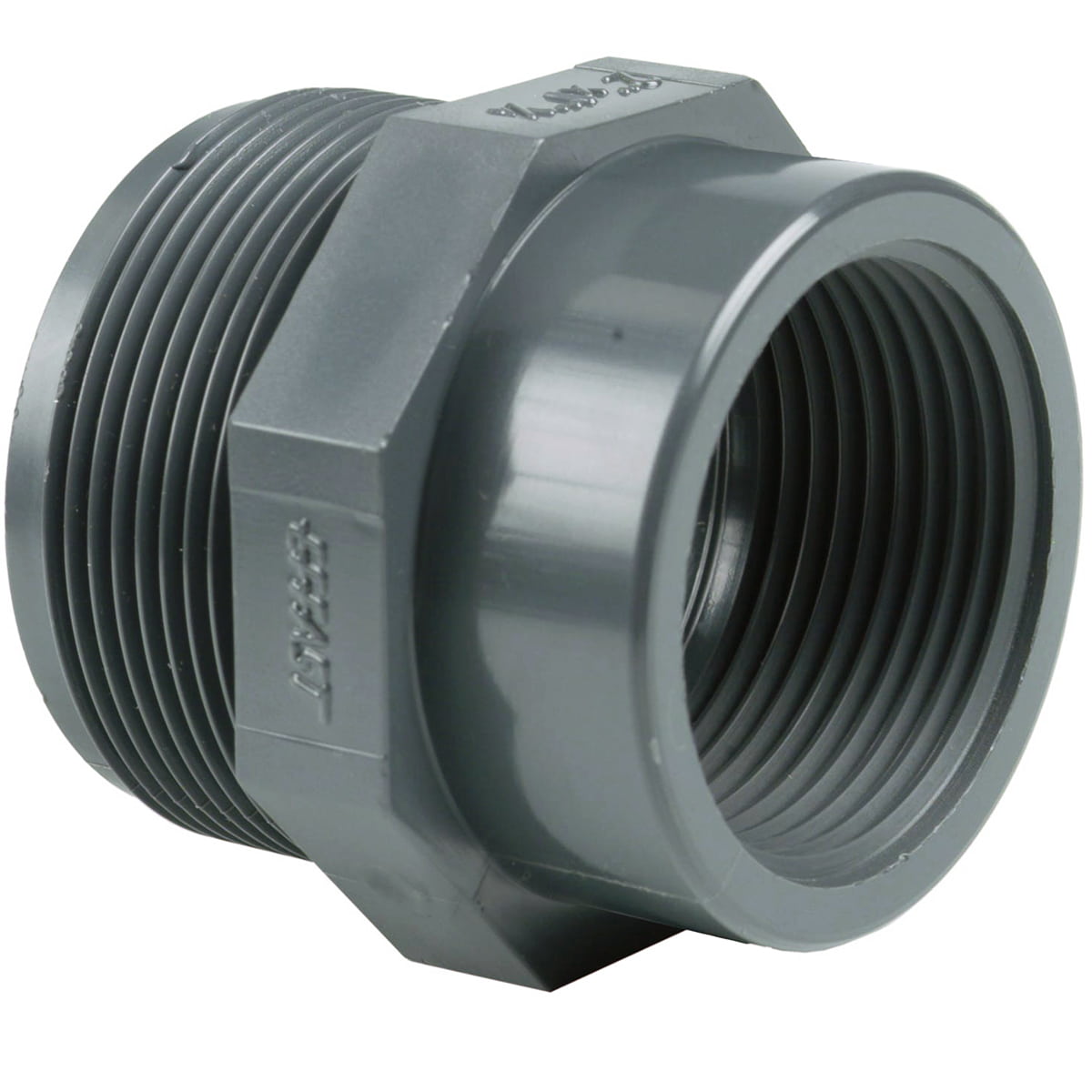 Перехідник різьбовий ПВХ Effast RERRIE025A, d3/4"x3/8" 1 Перехідник різьбовий ПВХ Effast RERRIE110I, d4"x3"