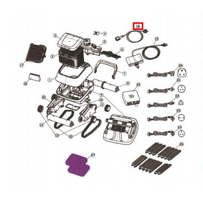 Плаваючий кабель для Aquaviva 7310 Black Pearl (33110) 1 Плаваючий кабель для Aquaviva 7310 Black Pearl (33110)