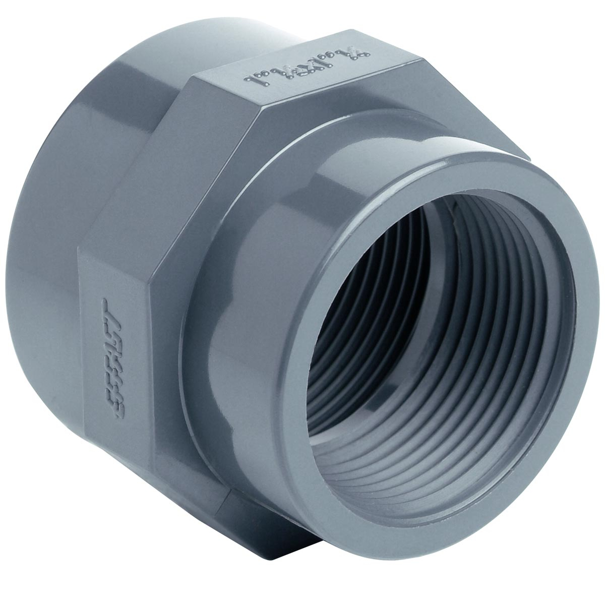 Муфта ПВХ Effast RERMRE032C редукційна, із внутрішньою різьбою d1"x3/4" 1 Муфта ПВХ Effast RERMRE075G редукційна, із внутрішньою різьбою d2-1/2"x2"