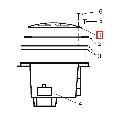 Решітка для донного зливу Hayward ANTI-VORTEX 2 Решітка для донного зливу Hayward ANTI-VORTEX
