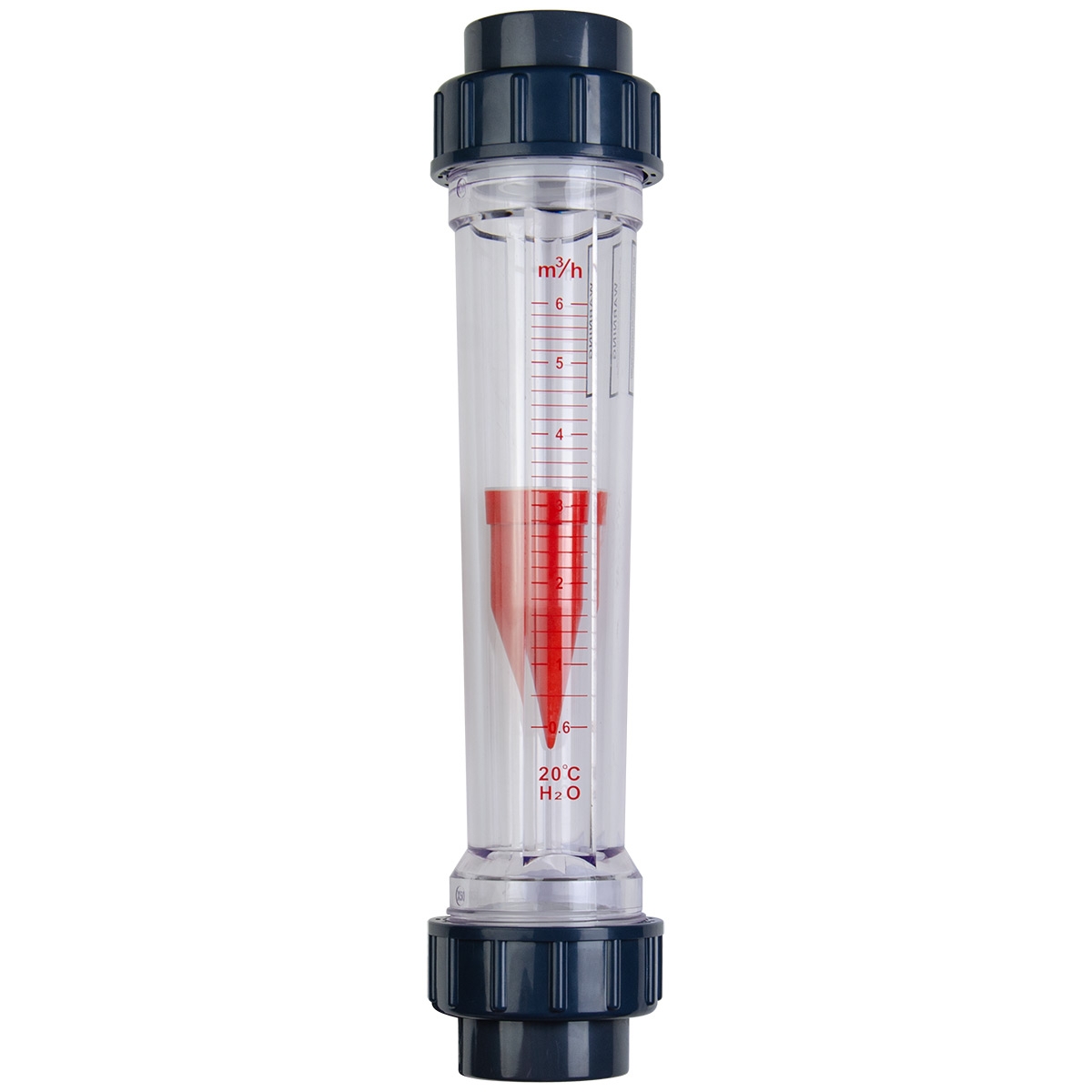 Ротаметр Aquaviva DN15 з внутрішньою різьбою d1/2" 16-160 л/год 1 Ротаметр Aquaviva DN50 з муфтовим закінченням d63 мм 7000-23000 л/год