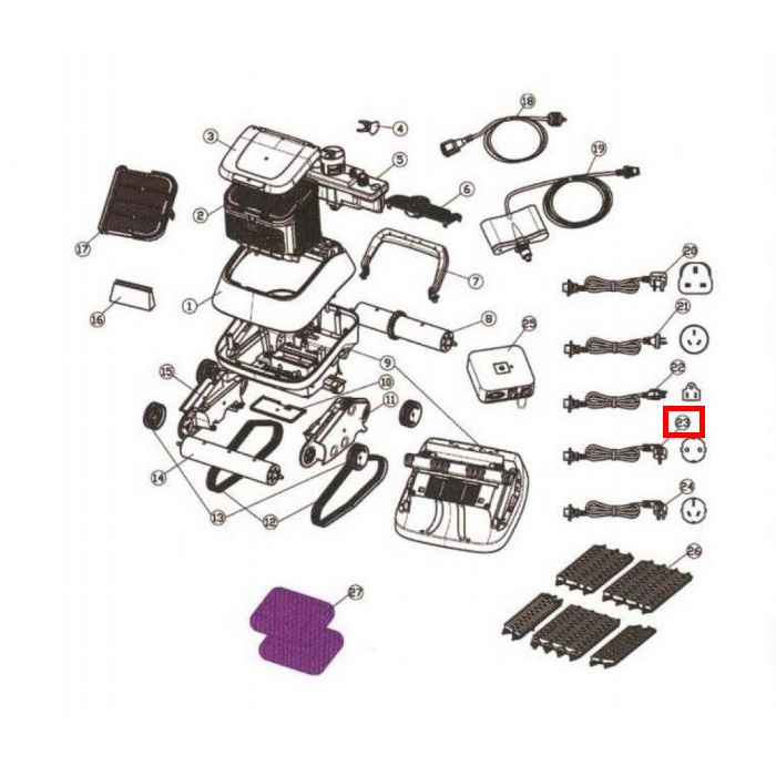 Кабель живлення для Aquaviva 7310 Black Pearl (36003) 2 Кабель живлення для Aquaviva 7310 Black Pearl (36003)