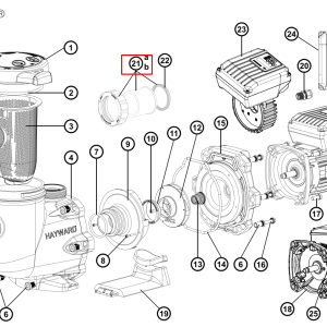 Муфта підключення насоса Hayward Tristar 63 мм (SP3200UNKIT63)