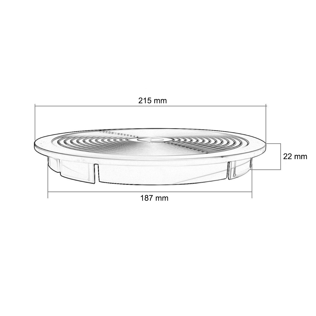 Кришка для скімерів Emaux серії EM0130/EM0140/RO-7 2 Кришка для скімерів Emaux серії EM0130/EM0140/RO-7
